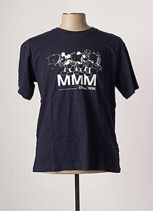T-shirt bleu WOOD WOOD homme