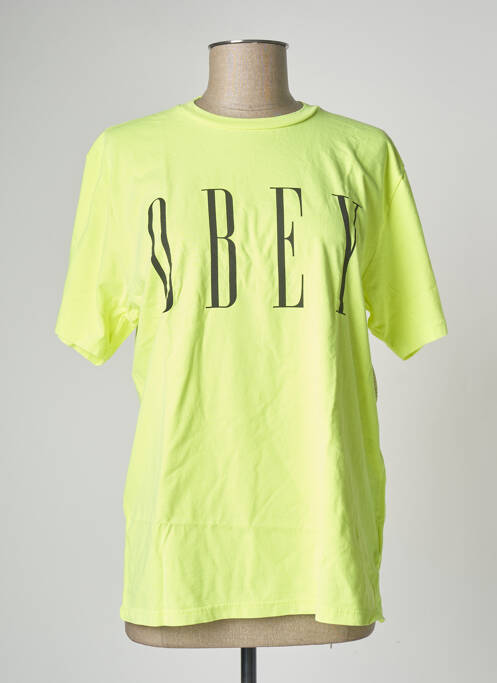 T-shirt jaune OBEY pour femme