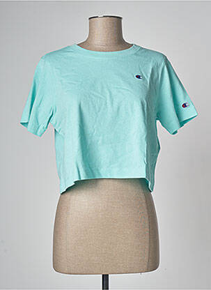 T-shirt bleu CHAMPION femme
