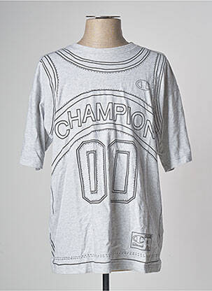T-shirt gris CHAMPION pour homme