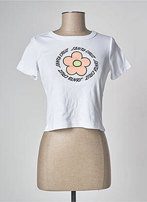 T-shirt blanc SANTA CRUZ pour femme