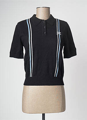 Polo noir WASTED PARIS femme
