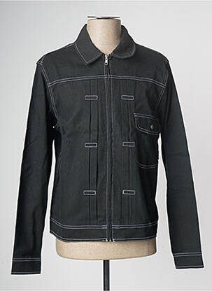 Veste en jean noir HUF homme