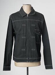 Veste en jean noir HUF homme