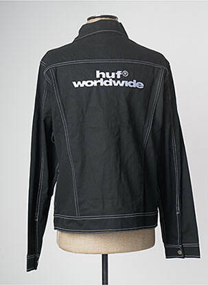 Veste en jean noir HUF homme