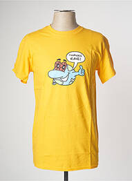 T-shirt jaune RAVE SKATEBOARDS homme