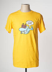 T-shirt jaune RAVE SKATEBOARDS pour homme seconde vue