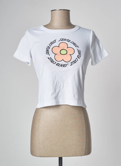 T-shirt blanc SANTA CRUZ pour femme