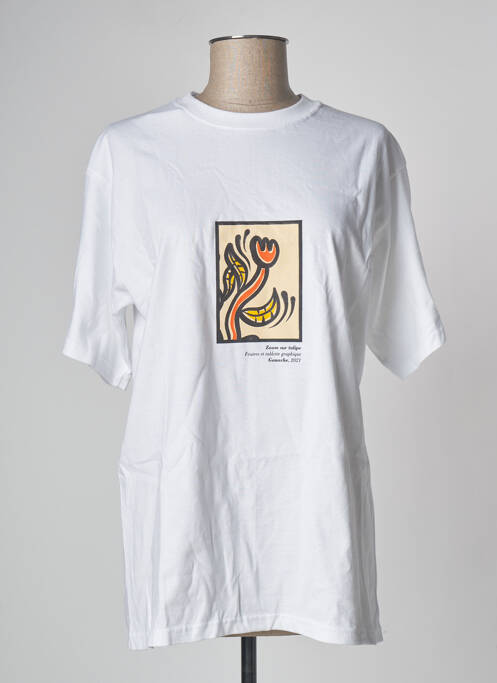 T-shirt blanc GOUACHE pour femme