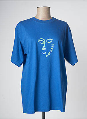 T-shirt bleu GOUACHE pour femme