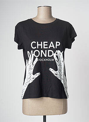 T-shirt noir CHEAP MONDAY pour femme