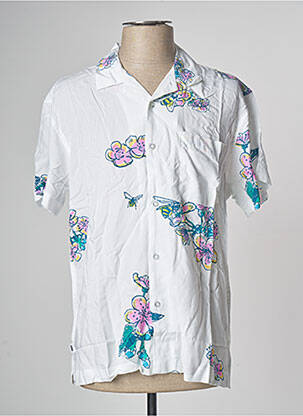 Chemise manches courtes blanc OBEY homme