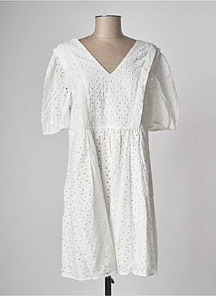 Robe courte blanc GRACE & MILA pour femme