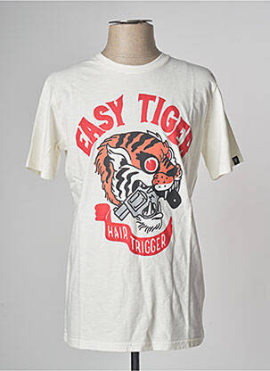 T-shirt blanc DUDES FACTORY homme