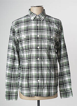 Chemise manches longues vert EDWIN homme