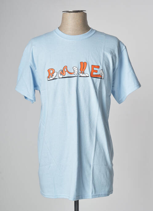 T-shirt bleu RAVE SKATEBOARDS pour homme
