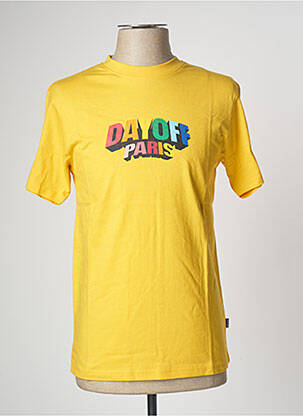 T-shirt jaune DAYOFF pour homme