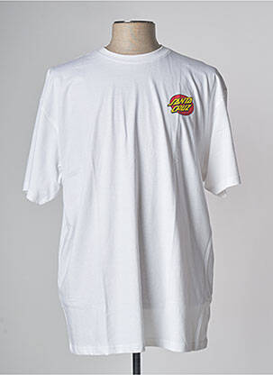 T-shirt blanc SANTA CRUZ pour homme