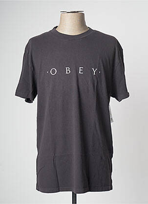 T-shirt noir OBEY pour homme