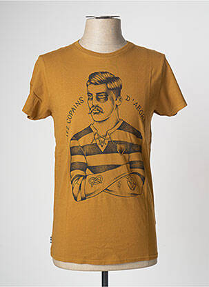 T-shirt marron STEPART pour homme