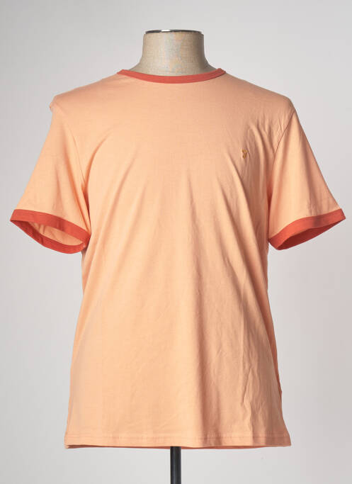 T-shirt orange FARAH pour homme