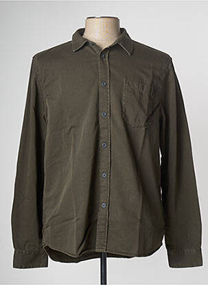 Chemise manches longues marron NUDIE JEANS CO homme