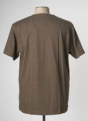 T-shirt marron NUDIE JEANS CO pour homme seconde vue