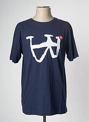 T-shirt bleu WOOD WOOD homme
