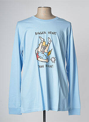 T-shirt bleu BROTHER MERLE pour homme