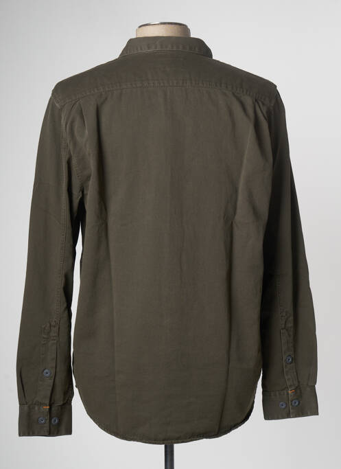 Chemise manches longues marron NUDIE JEANS CO pour homme