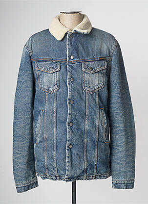 Blouson bleu NUDIE JEANS CO homme