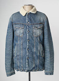 Blouson bleu NUDIE JEANS CO homme