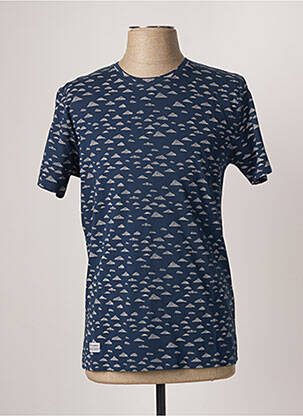 T-shirt bleu OLOW pour homme