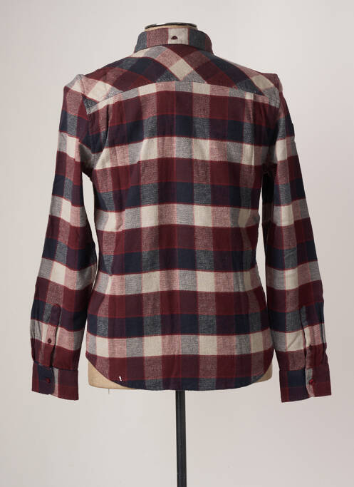 Chemise manches longues rouge ELEMENT pour homme