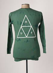 T-shirt vert HUF pour homme seconde vue