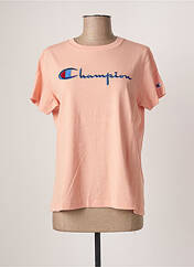 T-shirt rose CHAMPION pour femme seconde vue