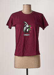 T-shirt violet OBEY pour femme seconde vue