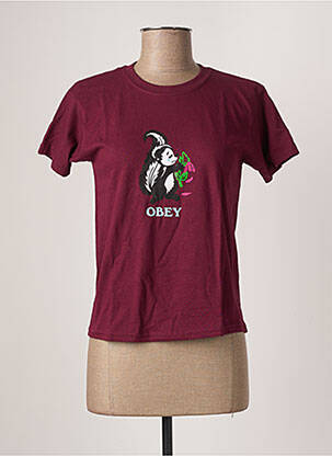 T-shirt violet OBEY pour femme