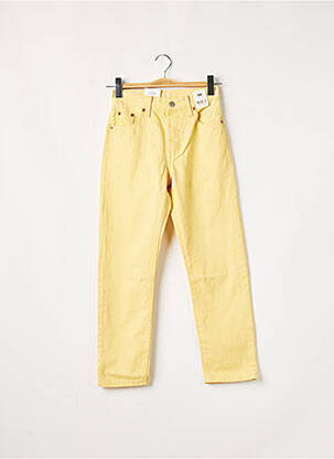 Jeans coupe droite jaune LEVIS pour femme