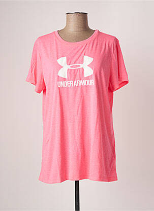 T-shirt rose UNDER ARMOUR pour femme