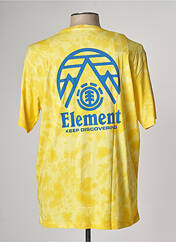 T-shirt jaune ELEMENT pour homme seconde vue