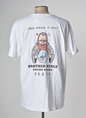 T-shirt blanc BROTHER MERLE pour homme seconde vue