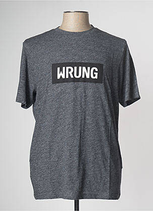 T-shirt gris WRUNG pour homme