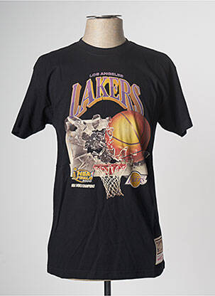 T-shirt noir MITCHELL & NESS homme