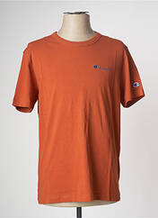 T-shirt orange CHAMPION pour homme seconde vue