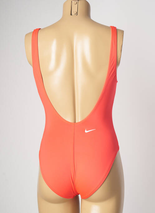 Maillot de bain 1 pièce rouge NIKE pour femme