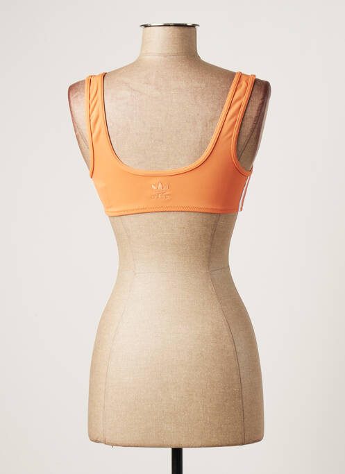 Maillot de bain 2 pièces orange ADIDAS pour femme
