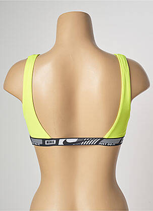 Haut de maillot de bain jaune NIKE femme