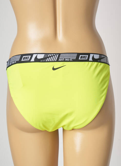 Maillot de bain 2 pièces jaune NIKE pour femme