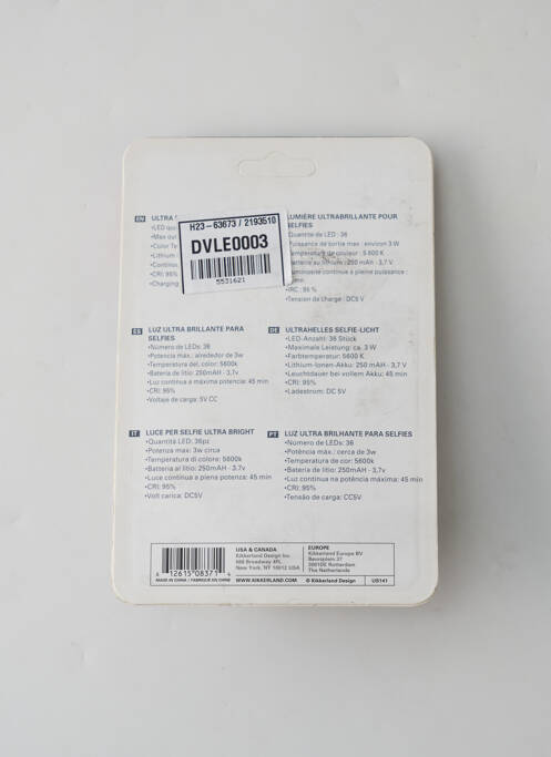 Accessoire divers blanc KIKKERLAND pour unisexe